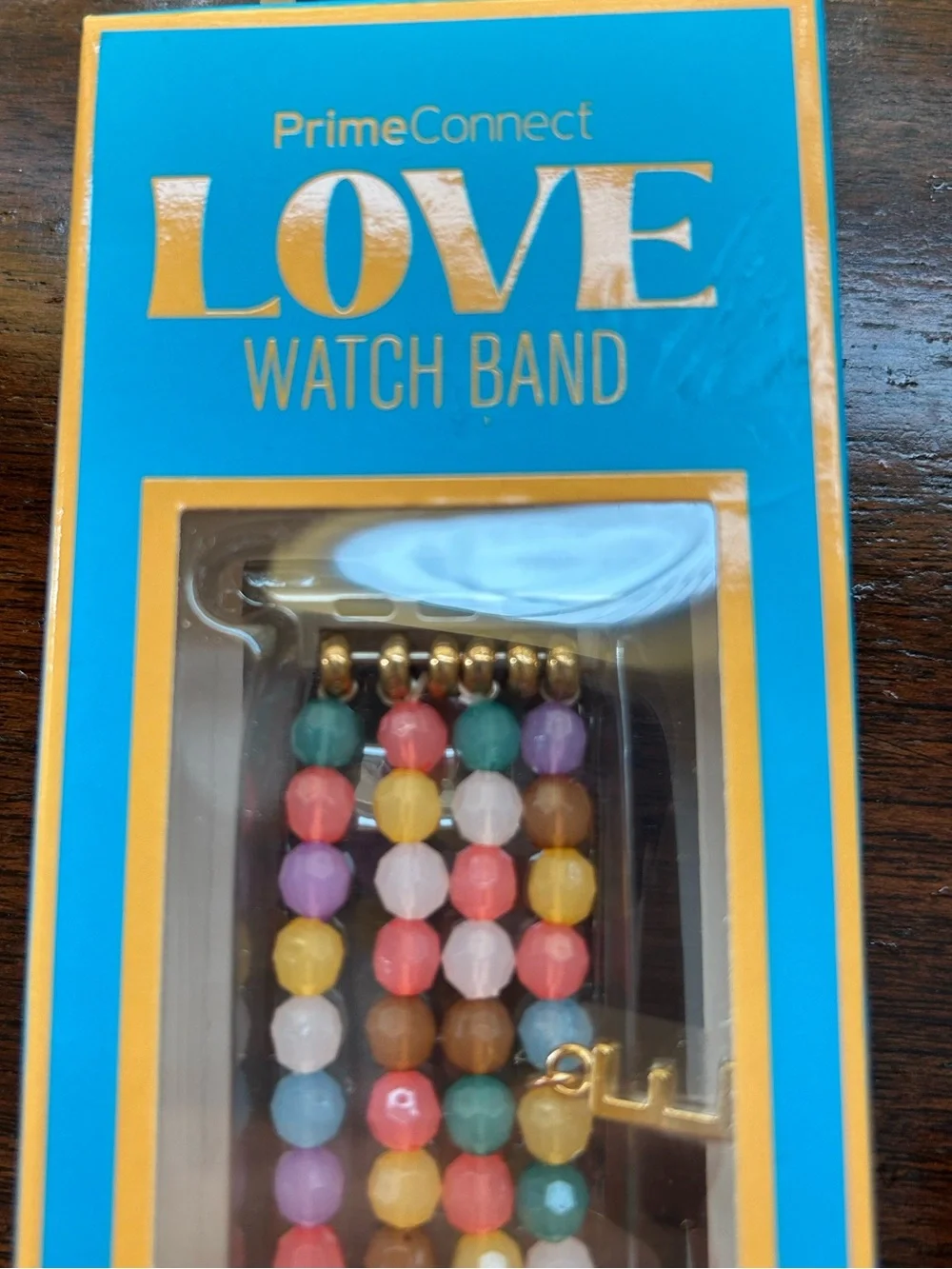 PrimeConnect LOVE Colorful Beaded Apple Watch Band Series 1-9/SE/Ultra 38/40/41